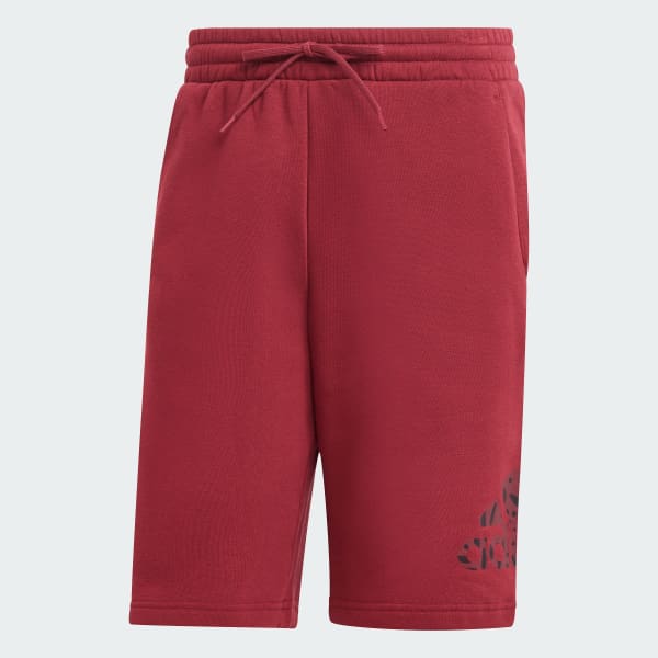 Borgonha Shorts Estampado Moletinho Essentials