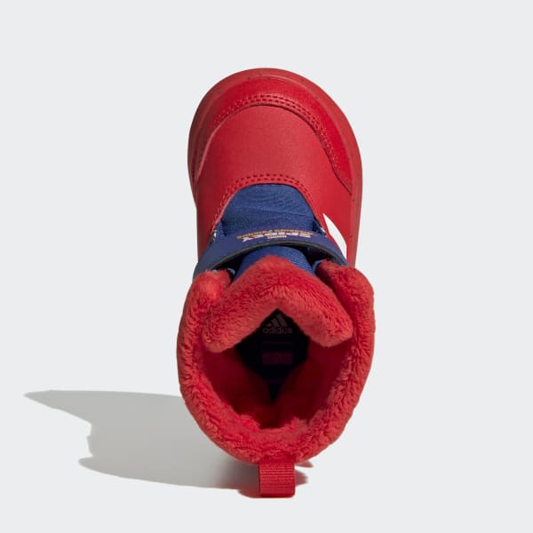 Czerwony adidas x Marvel Winterplay Superhero Adventures Boots LKK77