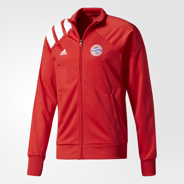 Casaca De Buzo Fc Bayern Munich Rojo Adidas Adidas Peru