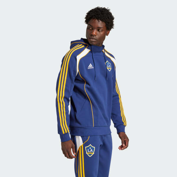adidas LA Galaxy UBP Travel Hoodie - Blue | Free Shipping