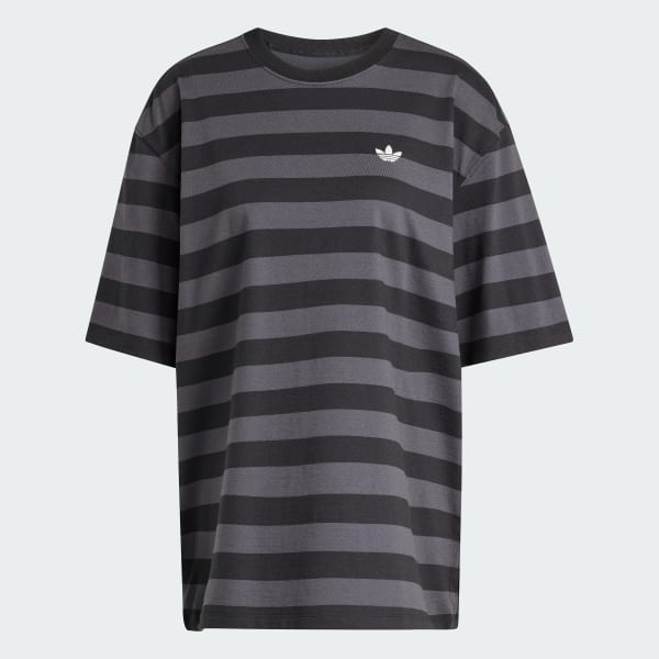 สีดำ เสื้อยืดแขนสั้นลายทาง ADIDAS ORIGINALS ATHL DEPT