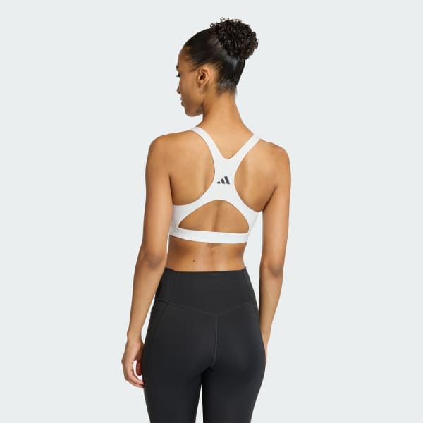 blanc Brassière Optime Essentials Workout Maintien fort