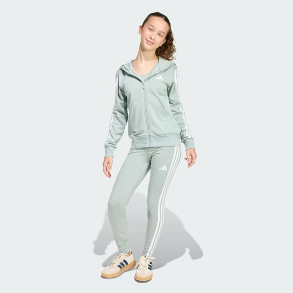 Verde CAMISOLA COM CAPUZ ESSENTIALS FULL ZIP