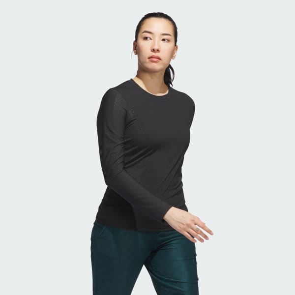 Black Ultimate365 Tour Engineered Long Sleeve Slim Top