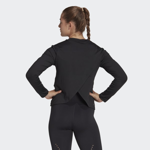 Svart AEROREADY Studio Long Sleeve Tee HL451