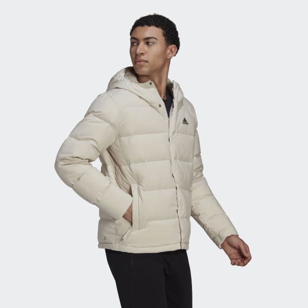 Beige Helionic Hooded Down Jacket TF674