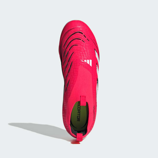 Rosso Scarpe da calcio Predator Elite Laceless Firm Ground Junior