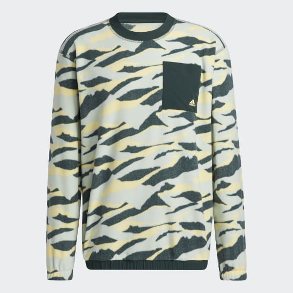 Gron Texture-Print Crew sweatshirt