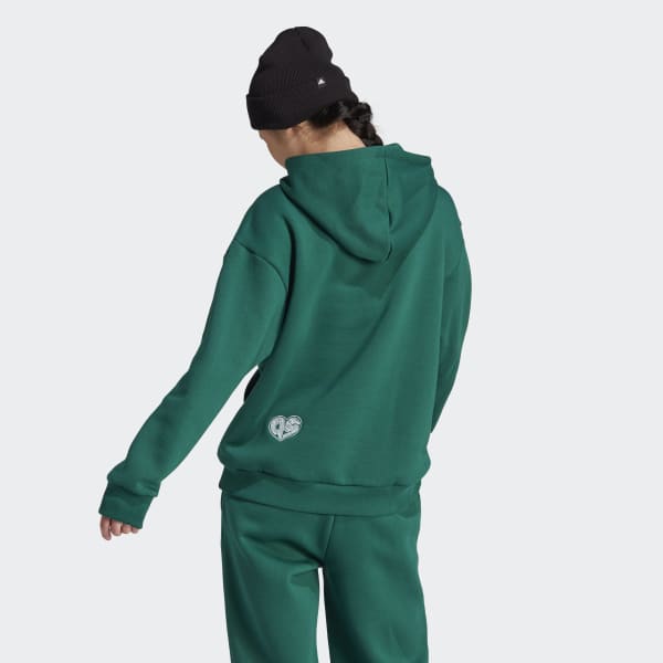 Adidas eqt hoodie with stripe sleeves in green store