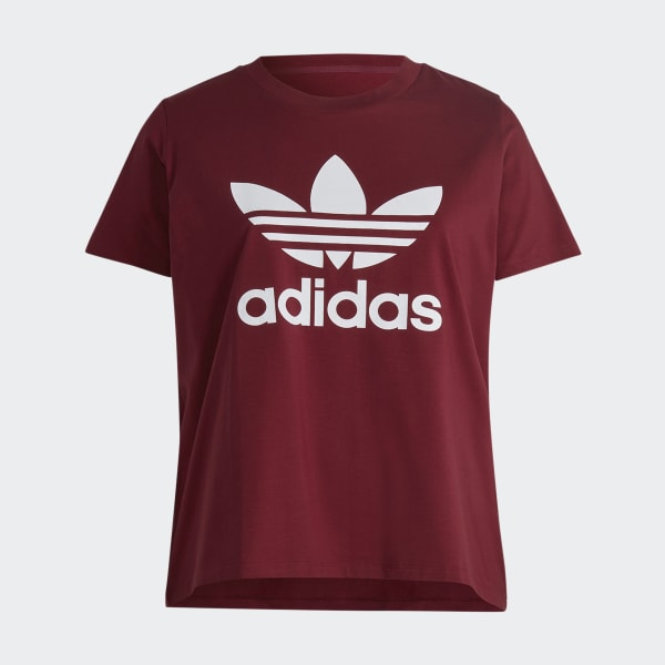 Bordeaux T-shirt Adicolor Classics Trefoil (Grandes tailles)