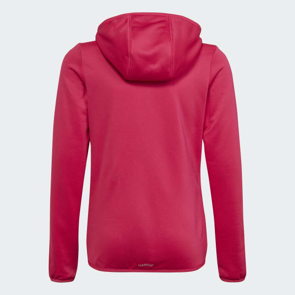 Rosa adidas Designed To Move 3-Stripes Kapuzenjacke