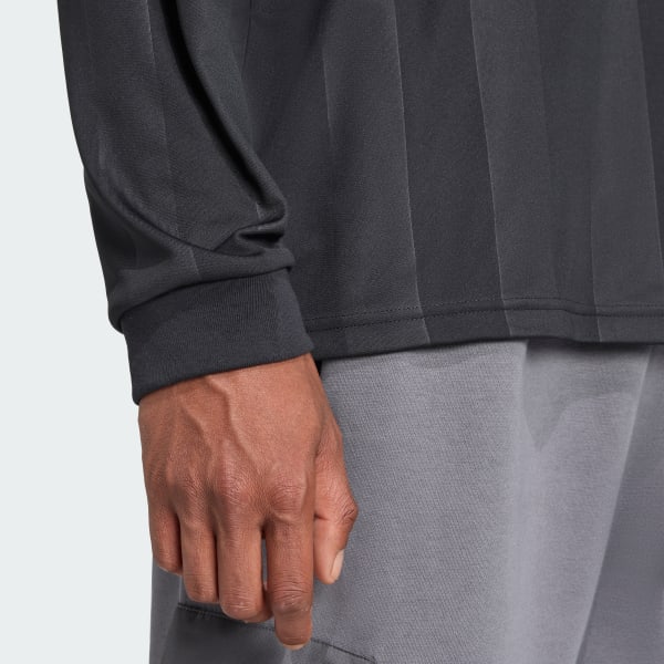 adidas Long Sleeve Jacquard Jersey - Black | Free Shipping with