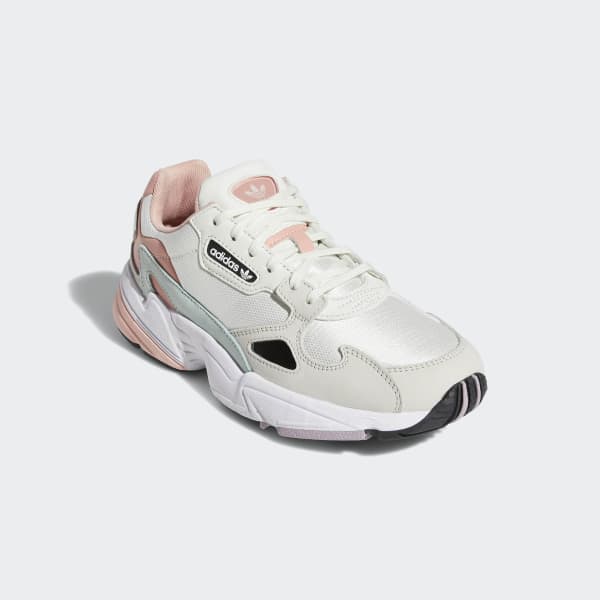 adidas falcon shoes white and pink