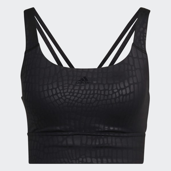 adidas Powerimpact Training Medium Support Longline Bra Black adidas Philippines