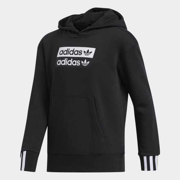 adidas black hoodie red logo