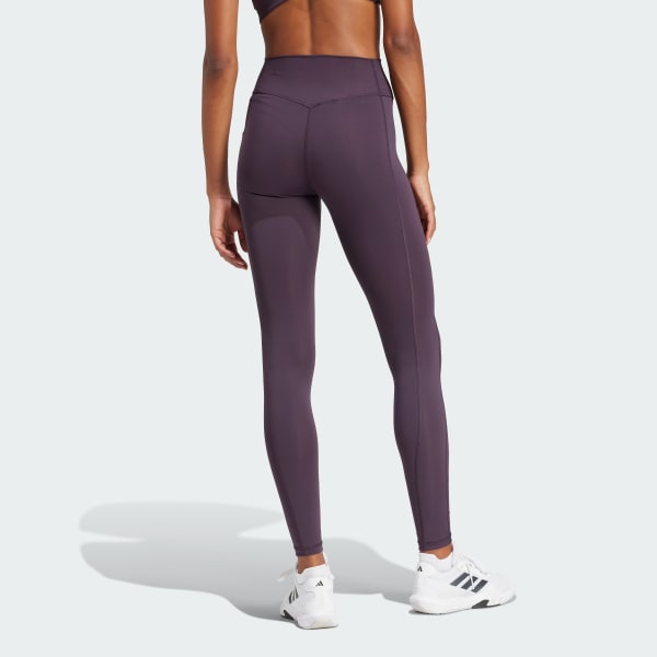 adidas OPTIME STASH HR 1/1 LEGGINGS - Purple, Women's Training