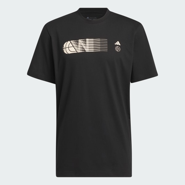 Preto Camiseta Estampada Worldwide Hoops City