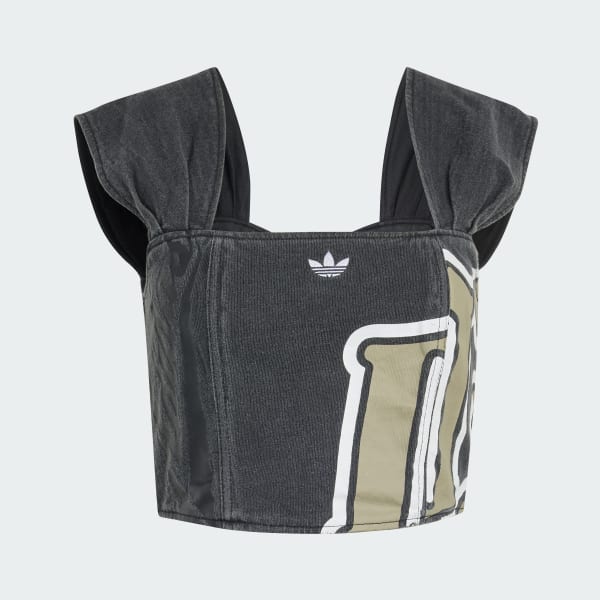 Gris TOP COURSAGE adidas ORIGINALS GFX