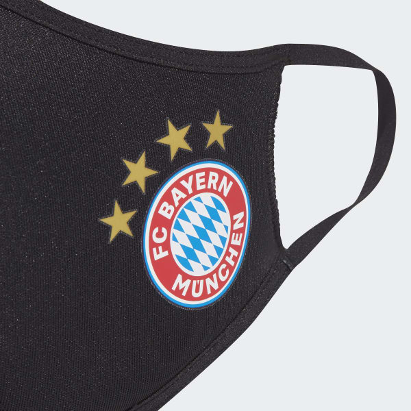 Svart FC Bayern Face Covers 3-Pack XS/S JMC44