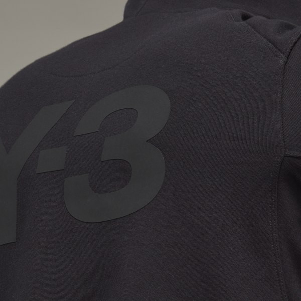 Noir Y-3 Classic Back Logo Full-Zip Hoodie HBO66