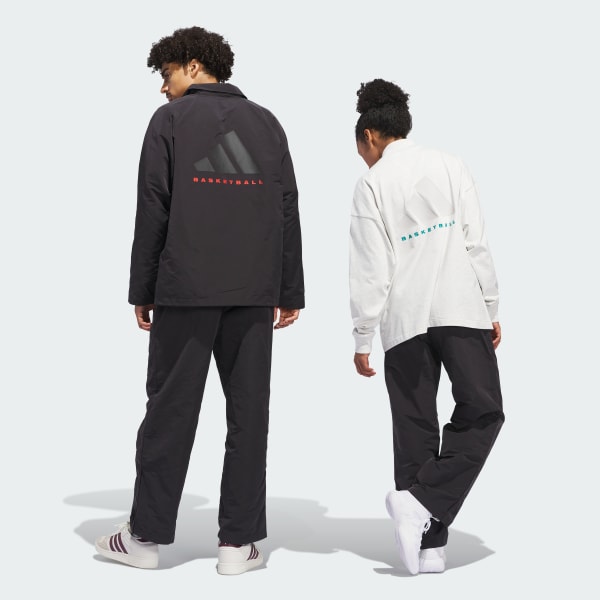 Preto Calça adidas Basketball Woven Snap