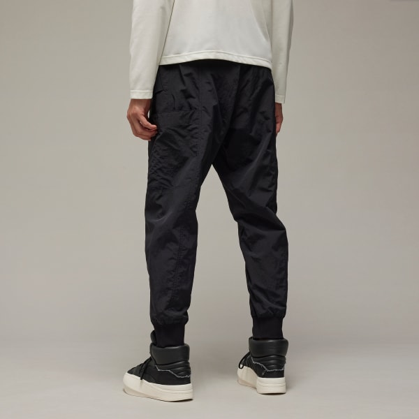 adidas Y-3 Crinkle Nylon Cuffed Pants - Black