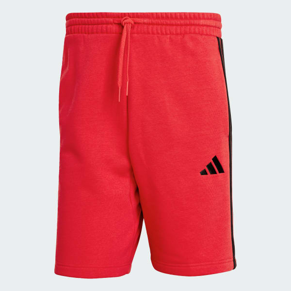 Essentials 3-Stripes Fleece Shorts