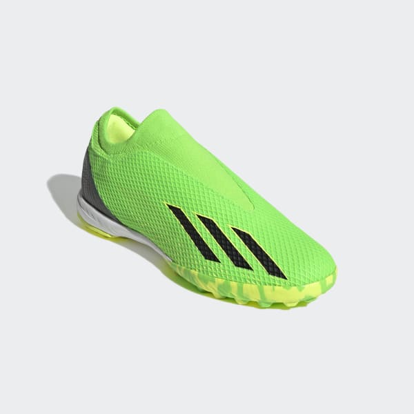 Verde Zapatos de fútbol X Speedportal.3 Terreno Firme Sin Cordones LVG61