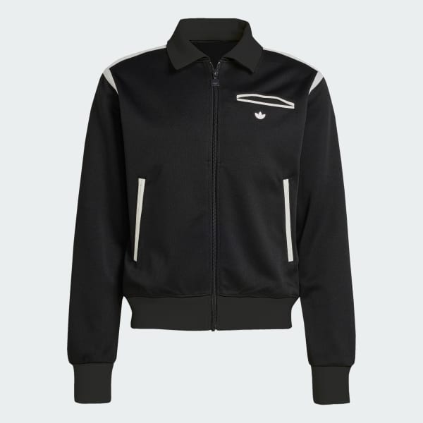 adidas Premium Track Top - Black | Free Shipping with