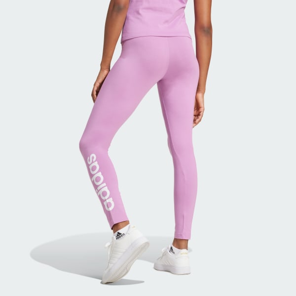adidas Essentials High Waisted Logo Leggings Purple Free Shipping with adiClub adidas US