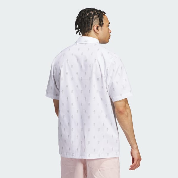 White Go-to Resort Button Down Polo Shirt