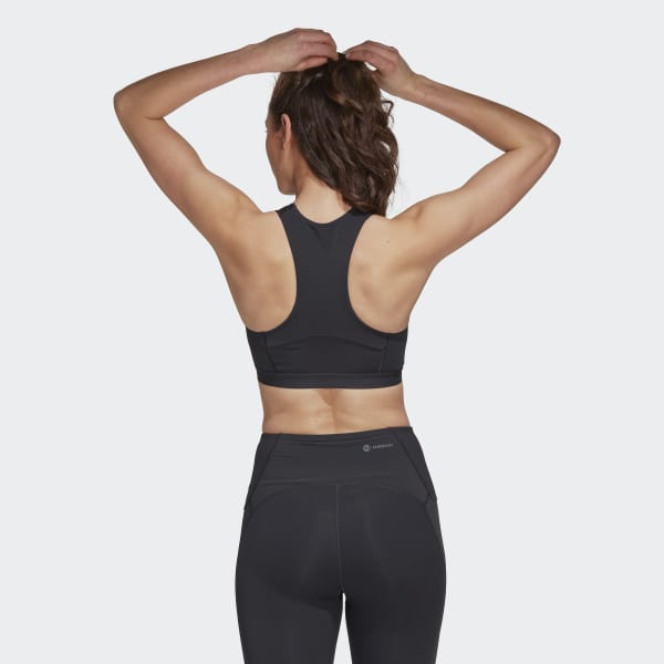 Gri Powerimpact Luxe Training Medium-Support Sporcu Sütyeni MBH00
