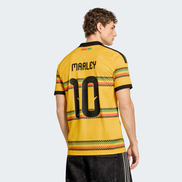 Amarillo Camiseta Local Marley 10 Jamaica 26 x Bob Marley
