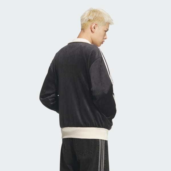 Black 코듀로이 클래식 트랙탑