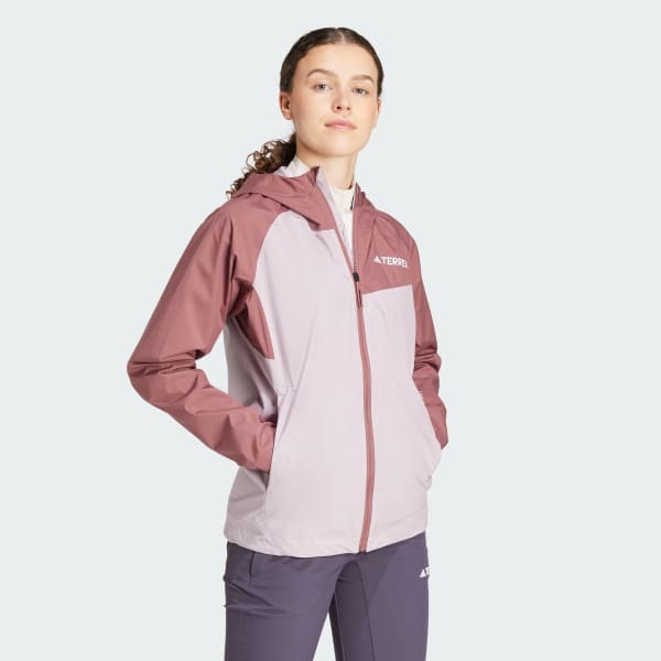 Purple Terrex Multi 2L RAIN.RDY Jacket