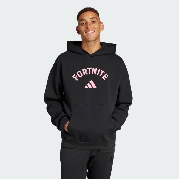 สีดำ เสื้อฮู้ด adidas x Fortnite Future Icons Small Logo