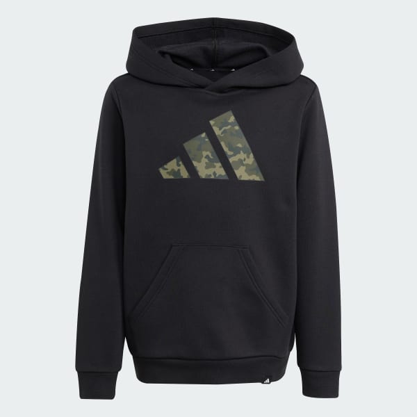 zwart Camo Graphic Hoodie Kids