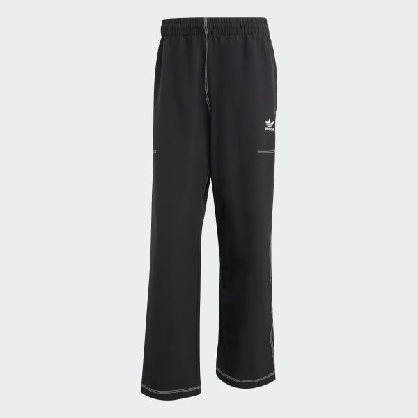 Preto Calça Cargo Malha Trefoil Essentials