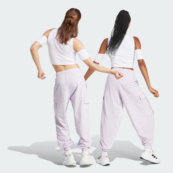 Violet Pantalon de danse cargo en polyvalent Non genré