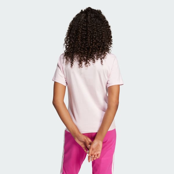Ροζ Essentials Big Logo Cotton Tee