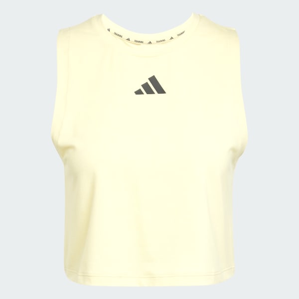 Gul Power 3-Stripes Boxy Linne