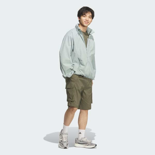 グリーン シティ テック ルーズフィット スイリク パッカブル ジャケット