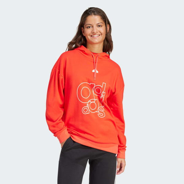 Red womens 2025 adidas hoodie