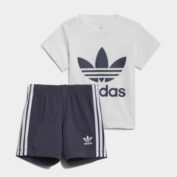 Bianco Completo Trefoil Shorts Tee FUH57