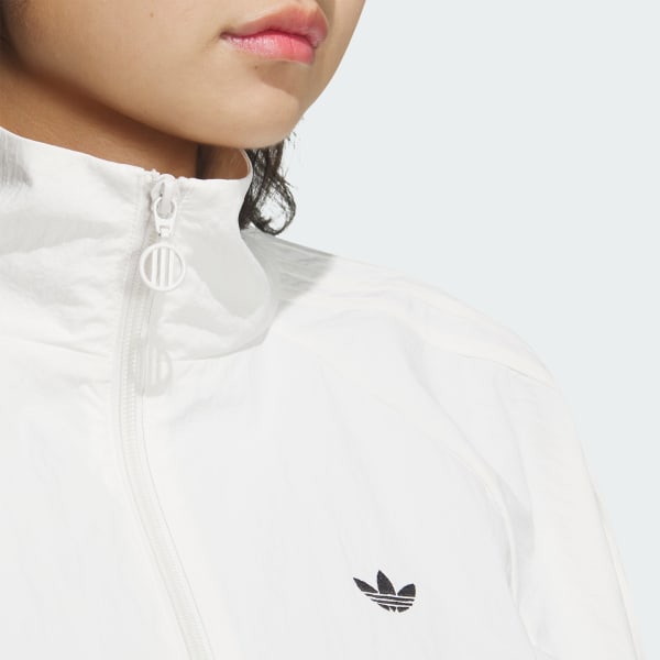 adidas Ruched Track Top Jacket - White | adidas Singapore