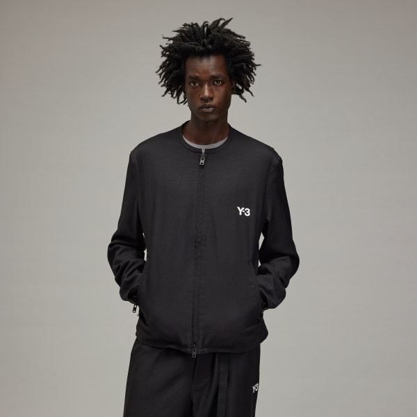 Schwarz Y-3 Mesh 3-Streifen Originals Jacke