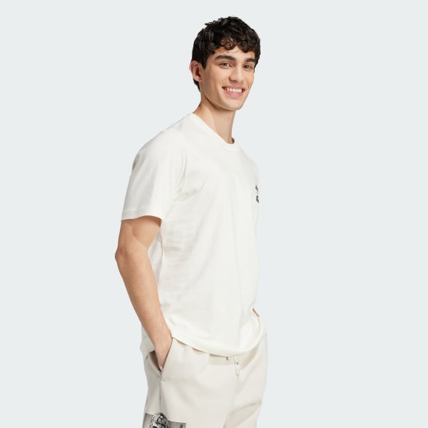 Blanc T-SHIRT GRAPHISME DANS LE DOS ADIDAS STAR WARS THE MANDALORIAN COUPE STANDARD