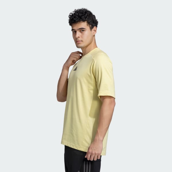 Yellow adidas Sportswear Raglan Tee