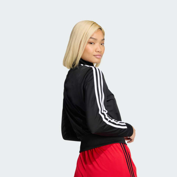 adidas FIREBIRD CLASSIC TRACK TOP - Black | Free Shipping with adiClub