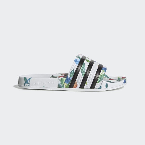 adidas adilette floral slides